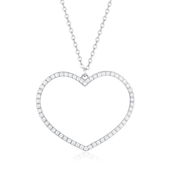 Collier Brand Femme Crystal love in Acier Cristallo 03NK040 - 03NK040